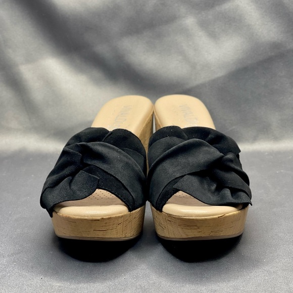 VINTAGE! BRAND NEW IN BOX! GENUINE! VIVALDI PARIS LEATHER WEDGE SANDALS - Picture 2 of 8